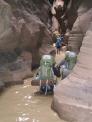 Hiking in Pariah Canyon, Utah.